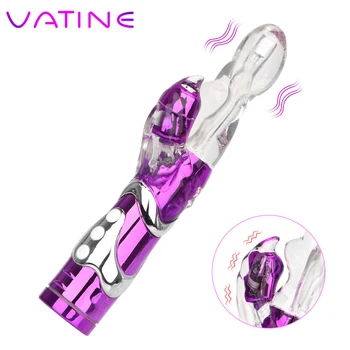 VATINE 8 Rýchlosti G Mieste Rabbit Vibrátor Sexuálne Hračky pre Ženy Vagíny, Klitorisu Duálne Vibrácie Dvojité Vibračné Dildo Vibrátor