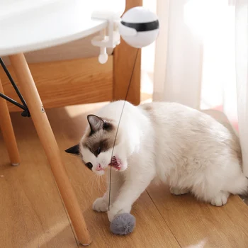 KIMPETS Cat Hračka Self-hej Žuvanie Automatické Zdvíhanie Vtipné Mačku Elektrické Mačka Dodávky Pet Mačiatko Priadza Loptu