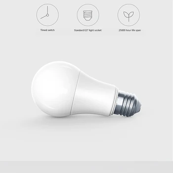 Pôvodné Aqara 9W E27 2700K-6500K 806lum Smart Biela Farba LED Žiarovka Svetla na Čítanie Práca s Domácej Zostavy a MI Domov APP
