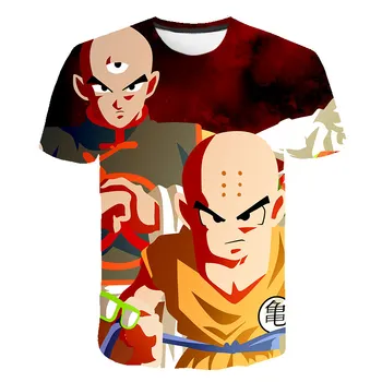 Harajuku Japonskom Anime T-Shirt 4-14 Roku Detské Oblečenie Krátkym Rukávom Letné Cartoon Tričko Tlač Deti Tee Deti Topy Chlapci T-shirt