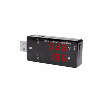 4V-30V 0A-3A USB Tester Multifunkčný Digitálny Voltmeter Prúd Napätie Kapacita Nabíjačku Lekár Meter S Načasovanie Funkcia
