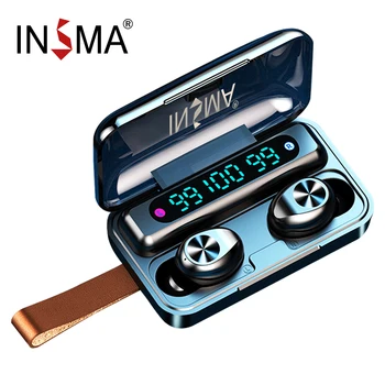INSMA F9-10 3led Power Bank bluetooth 5.0 TWS Slúchadlá, Led Digitálny Displej Wireless Stereo Športové Vodotesné Slúchadlá ipx7
