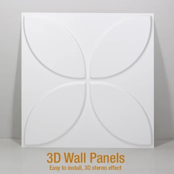 30x30cm 3D Umenie Stene Panel Vlnité Rose drevorezbárstvo Kvet 3D Stenu Krivky Plastický 3D Pearlescent Farebné Svadobné Dekor Tapety