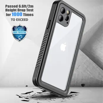 IP68 Vodotesné puzdro Pre iPhone 11 6.5 palcový Šok Nečistoty Snehu Dôkaz Ochranu pre iPhone11 Pro Max S Dotyk ID Telefón puzdro