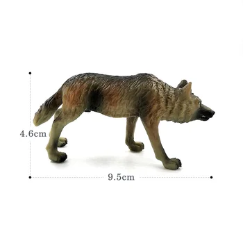 Simulácia Animal model Vlk Ovce figúrka domova miniatúrne víla, záhradné dekorácie, doplnky moderné Plastové socha hračky