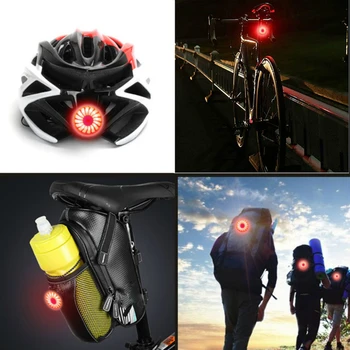 Cyklistické Svietidlo na Bicykel Zadné Svetlo Smart Brzdy Snímanie IPx6 Nepremokavé USB Nabíjanie Cyklistické zadné svetlo LED bezpečnostné svetlá na bicykel