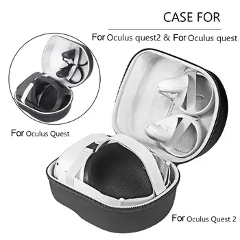 Vysoká Kvalita EVA Skladovanie Prípade Ochrany Taška VR Okuliare Organizátor Pre Oculus Quest/ Quest2 All-in-one VR Skladovanie Taška
