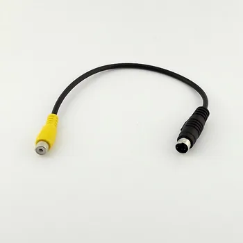 10pcs Mini DIN 4 Pin (S-Video Mužov K AV TV RCA Samica M/F Audio Video Adaptér, Kábel 28 cm