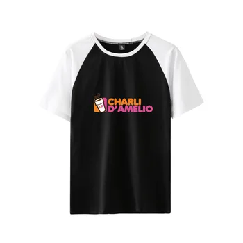 Hot Predaj Humbuk Dom Tshrit Charli DAmelio T-Shirt pre mužov Unisex Nadrozmerná O-krku Addison Rae Topy Krátky Rukáv T Shirt