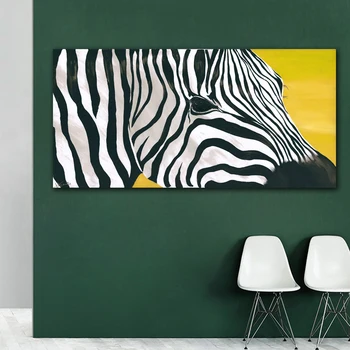 GOODECOR abstraktné zebra plátno na maľovanie severské zvieratá nástenné maľby obrázok pre obývacie steny umenie domáce dekorácie