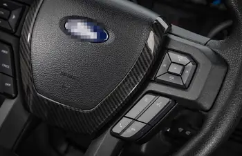 Auto Volantu, Dekorácie Kryt Výbava Odtlačkový pre Ford F150 2016 2017 2018 2019 2020 Interiérové Doplnky ABS Uhlíkových Vlákien