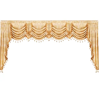 Zlatá Farba Európskych Kráľovských Luxusnom Štýle Záclonka Závesy pre Obývacia Izba Okenné Záclony pre Spálne pre Kuchyňa