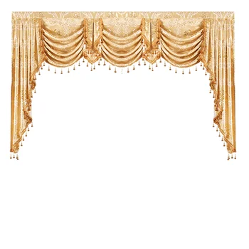 Zlatá Farba Európskych Kráľovských Luxusnom Štýle Záclonka Závesy pre Obývacia Izba Okenné Záclony pre Spálne pre Kuchyňa