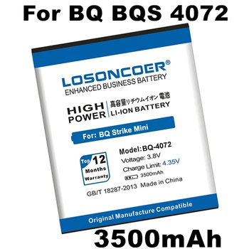 LOSONCOER 3500mAh Pre BQ-4072 Batérie pre BQ 4072 BQS 4072 BQS-4072 Štrajk Mini +Rýchle Dorazí