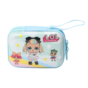 Lol prekvapenie Originálne peňaženky lol bábiky Mini kufor cartoon Vzor mince kabelku Jednoduché a štýlové slúchadlá taška 10.5*7.5*4cm