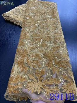 Postupnosť Čipky Tkaniny Kráľovská Modrá Afriky Nežnej Čipky Textílie Najlepšiu Kvalitu Nigérijský Tylu Oka Čipky Tkaniny pre Šitie APW2911B