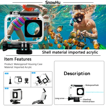 SnowHu Pre Yi 4K Lite Príslušenstvo Selfie Octopus Statív Pre Yi 4K 4K+ Lite Činnosť Medzinárodná Akcia Fotoaparát GS27