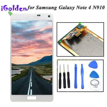 Super AMOLED Lcd obrazovky Pre Samsung Galaxy Note 4 Note4 N910 N910C N910A N910F N910H LCD Displej Dotykový Displej Digitalizátorom. Náhradné