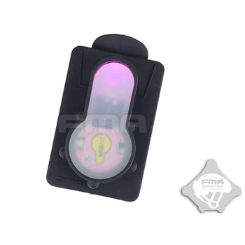 FMA S-LITE Prilbu Batoh Karty Tlačítko Strobe light 6 farieb Prežitie Bezpečnosti Vodotesné Svietidlo pre vysoké a nízke teplotná odolnosť