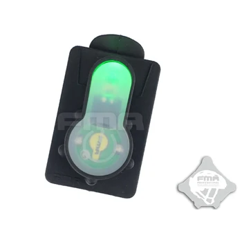 FMA S-LITE Prilbu Batoh Karty Tlačítko Strobe light 6 farieb Prežitie Bezpečnosti Vodotesné Svietidlo pre vysoké a nízke teplotná odolnosť