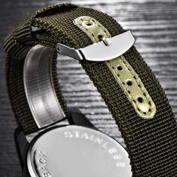 1pc / veľa Značkových Hodiniek Reloj Hombre Mens Módne Dátum náramkové hodinky Quartz Mužov Nylon Armády Vojenské Športové Hodinky Montre Homme