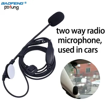 Mini Káblové Auto Mikrofón Externý Mikrofón PTT Prenosný Mikrofón pre Kenwood TYT Baofeng obojsmerná rádio v aute, Motocykel, nákladné Vozidlo používať