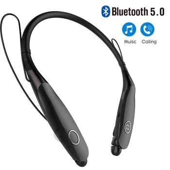 Bluetooth V5.0 Headset Šport Beh Bezdrôtový Stereo Headset Magnetické Slúchadlá Neckband Slúchadlá Veľkú Silu Letectva Menory Kovov