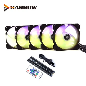 Barrow PWM Ventilátor, Veľkosť 120*120 mm Ventilátor použiť pre Radiátor Počítač Prípade 5V A-RGB Svetlo 6PIN Hlavičky/Support Doske Aurora