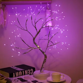 Najnovšie 36/108 LED Tabuľka Lmap Bonsai Strom Svetlo DIY Gypsophila Svetlá Darček Domácej Strany Svadobnú Výzdobu Stola Nočné Svetlo