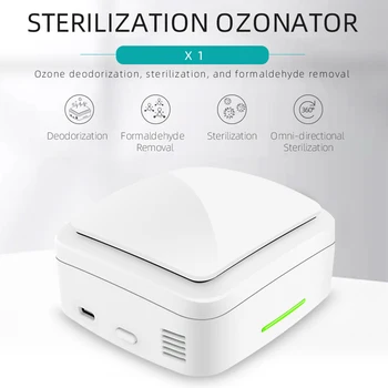 Mini Prenosný Generátor Ozónu Čistička Vzduchu USB Nabíjateľné Deodorizer Sterilizátor pre Domáce Auto Formaldehy Benzénu Amoniaku