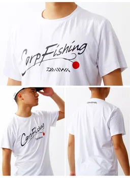 DAIWA 2019 Rybárske Oblečenie Letné Krátky Rukáv Hlboké More, opaľovací Krém, Priedušné Oblečenie, Anti-UV Ultratenké Rybárske Tričko