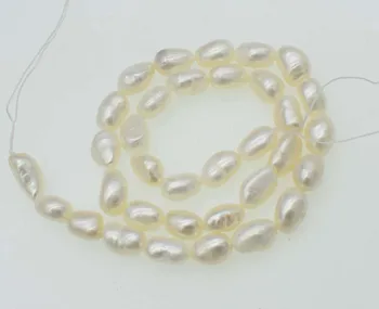Sladkovodné perly biele barokový 7-10 mm 14