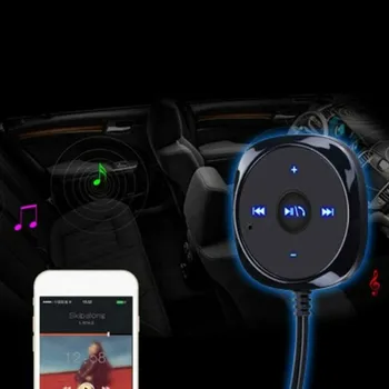 Bluetooth Prijímač Aux 3,5 mm Audio Prijímač, Adaptér, Bluetooth Handsfree Súpravou do Auta Bezdrôtový A2DP) Prehrávač Hudby 2.1 A USB Nabíjačka do Auta