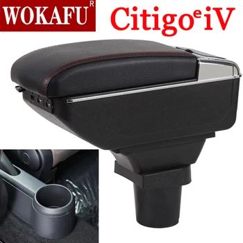 Pre Škoda Citigo iV opierkou box centrálny sklad obsah poľa s držiak popolníka Môže stúpať s USB príslušenstvo