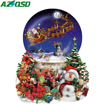 AZQSD Diamond Maľovanie Vianočných Jeleň Snehuliak Cross Stitch Súpravy na Vyšívanie, Diamond Výšivky Cartoon Ručné Remeslo