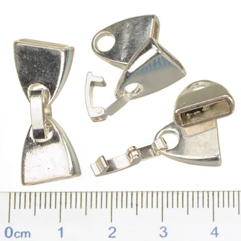 Diy spony pre kožené náramky, prívesky háčiky prepnúť 9 mm ploché otvor trojuholník strieborné pozlátené kovové šperky zistenia 26*12 mm 20pcs