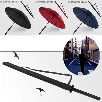 Nové Samuraj Meč Rukoväť Dáždnik Ninja Katana Japonský Dlho Dáždnik