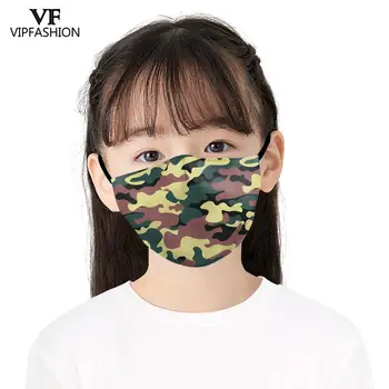 VIP MÓDNE Nastaviteľné bočný Kryt Dieťa Bežné Klasické Zakrývanie Tlač Masky Umývateľný Opakovane Textílie Úst Maska Pre Dieťa