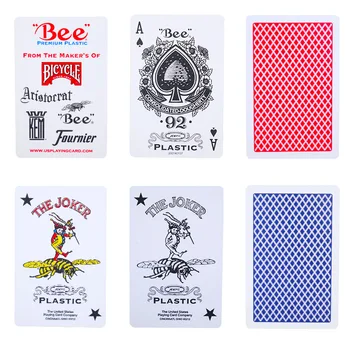 1 Kus Č.92 obojstranný Matný Hracie Karty, Premium Plastové Magic Kategórie Poker Karty pre Profesionálny Kúzelník