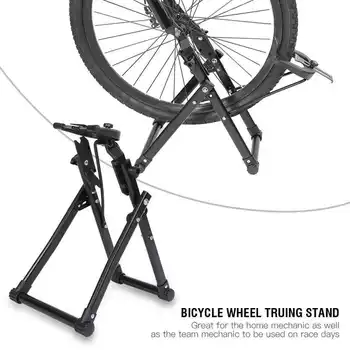 Kolesa bicykla Orovnávanie Stojan Údržba Cyklistické Repair Tool Bicykel Údržby, Opráv Nástroj pre 16-Palcové - 29 Palcových Kolies