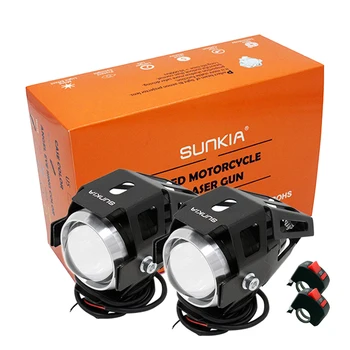 2ks/Set SUNKIA L5, 3 Režimy 3000LM LED Osvetlenie S vypínačom 125W CREE Čipom Auto Projektor Vedúci svetlo Motocyklové Hlavu Hmlové Svetlo