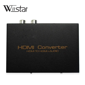 HDMI Audio Converter Extractor Rozbočovač HDMI na HDMI Spdif L/R Stereo Podpora Full-HD 1080P pre HDTV, Blu-Ray