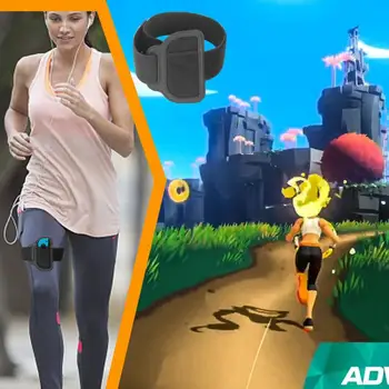 ABS Elastické Noha Popruh Nastaviteľné Športové Pásmo Pre Nintendo Prepínač Radosť-con Krúžok Fit Dobrodružstvo Hra
