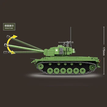 1013PCS NÁS M26 Pershing Vojenské Ťažké Tanky Stavebné Bloky, Montáž Vojenského Tanku Vzdelávacie Osvietil Stavebné Bloky hračky