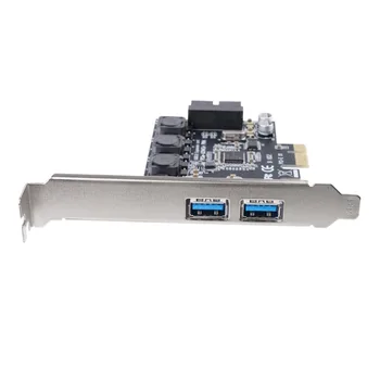 ORICO 2 Porte USB3.0 HUB PCI Express Rozširujúca Karta Adaptéra 5 gb / S Rýchlosť Super High Speed 19pin radič Pre Stolné PC