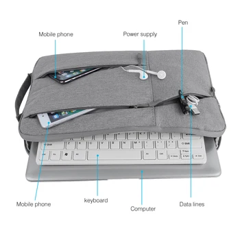 Laptop Taška Pre Macbook Air Pro Retina 12 13 14 palcový Notebook Sleeve Case PC Tablet puzdro Pre Xiao Vzduchu HP Dell