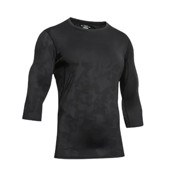 Vonkajšie rýchle sušenie športové tričko dlhý rukáv pánske letné voľné žakárové priedušná oka beh, jogging Spodnej športové oblečenie