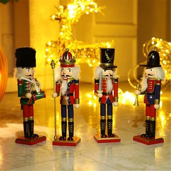 1 kus 30 cm baletu luskáčik drevené vojak bábika remesiel ozdoby na detské hračky, Vianočné dekorácie, prívesky, Vianočné darčeky