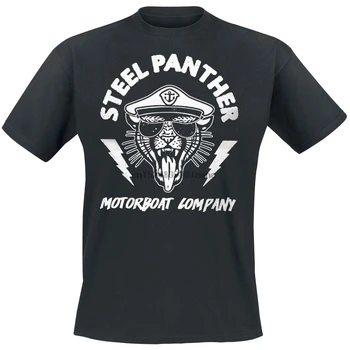 Muži Kvalitné Tlačené Tees Motorový Čln Spoločnosť Steel Panther T-Shirt Ženy Tričko
