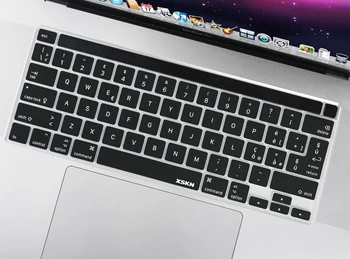 XSKN taliansky/anglicky Čierny Silikónový Kryt Klávesnice Kože pre 2019 Nový MacBook Pro 16 palcový Dotykový Panel A2141 USA a EÚ Verzia